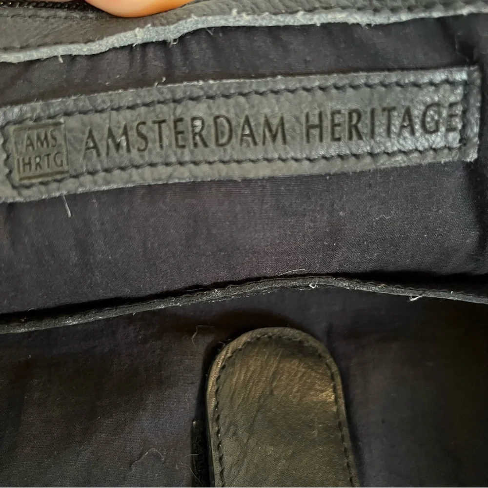 Amsterdam Heritage Olive & Camel Suede Leather Men's Messenger Bag / Briefcase